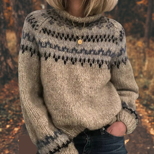 Astrid™ | Damen Nordic Strickpullover